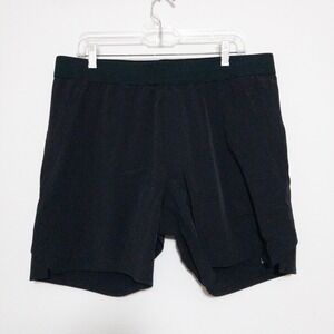 Ten Thousand Mens Lined Tactical Shorts Size XL Black Athletic Nylon Blend Zip P